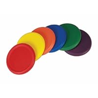 American Educational Products Ultra Soft Foam Frisbees, Assorted Colors, Set of 6