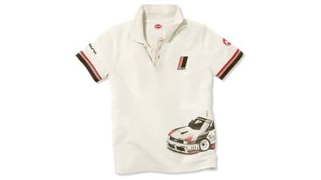 Audi Kinder Heritage Poloshirt/Polo Shirt weiss (158/164)