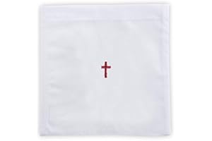 1HOME Chalice Pall 100% Cotton 7" SQ, Pack of 12
