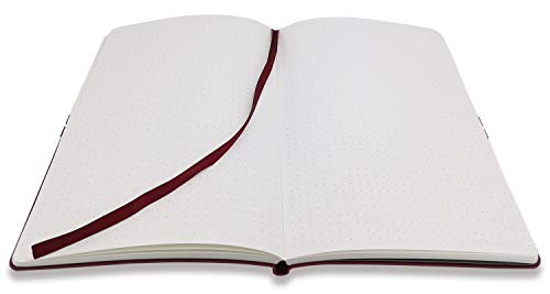YRL-Best-Bullet-Notebook-Journal-DottedDot-Grid-A5-Medium-Size-58x83-Premium-Faux-Leather-Soft-Cover-Creamy-Thick-Paper-Sewn-Bound-Elastic-Band-Inner-Pocket-Pen-Loop-Lays-Flat-GrayGrey