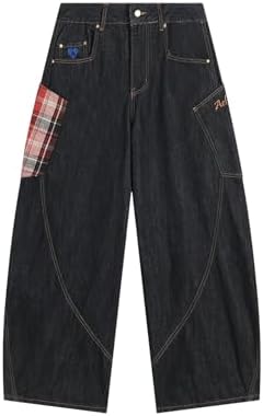2000's archive 刺繍grunge denim pants Amazon.com: Y2K Jeans Men's Hip Hop Vintage Skull Embroidery Wash