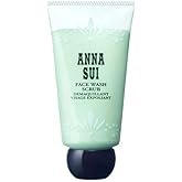 ANNA SUI Face Wash Scrub, Plant Based Scrub Gently Exfoliates and Removes Dirt, Dead Skin, and Makeup, Unclogs Pores, Amino Acid, 4.2 Fl Oz
