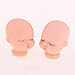 Fityle 10pieces Vinyl Baby Doll Head for Artist Hand Painting Doll Body Part DIY Replacement Keychain