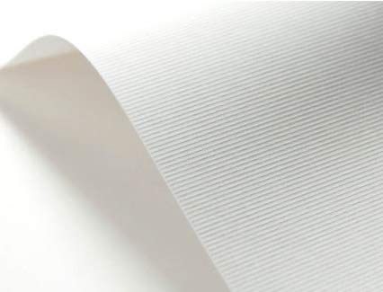 Netuno 20x White Ribbed Embossed cardstock A4 210x297mm 8.3x11.7in 246gsm Elfenbein Textured Paper Decorative cardstock for Invitations menus Photo Albums Table Cards Covers Business Cards Flyers