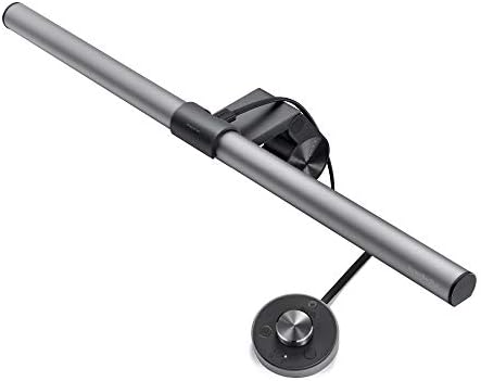 Amazon Com Benq Screenbar Plus E Reading Led Computer Monitor Light Lamp With Desktop Dial Auto Dimming And Hue Adjustment No Screen Glare Space Saving Usb Powered Matte Silver Computers Accessories