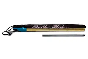 Radhe Flutes Brass Flute Soprano Vertical Blow Scale C Natural With VELVET COVER