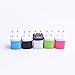 Weiup 5V/1.0AMP 1-Port USB Wall Charger - White,Black,Blue,Rose Red,Green (5-Pack)