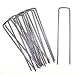 (Pack of 100) Rust Resistant 6 inch X 1 inch Landscape Fabric and Garden Anchor Pins Made with Galvanized Steel primary