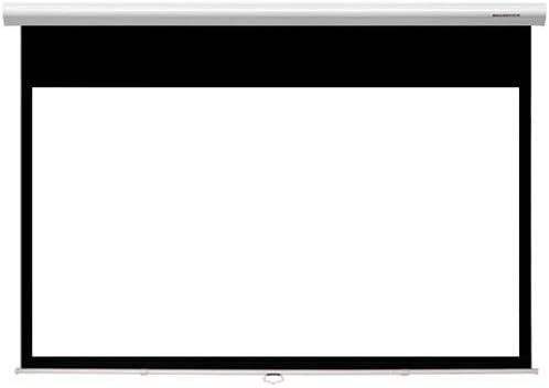 Grandview Cyber Series 77" 16:9 Manual Pull Down Projector Screen - with soft retract system - best for 1080p, high definition, Full HD, 3D, 4K, D-ILA, LCD, DLP projection - wall or ceiling mount.