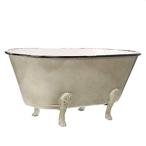Creative CoOp Decorative Metal Bathtub Container with Feet Pricepulse