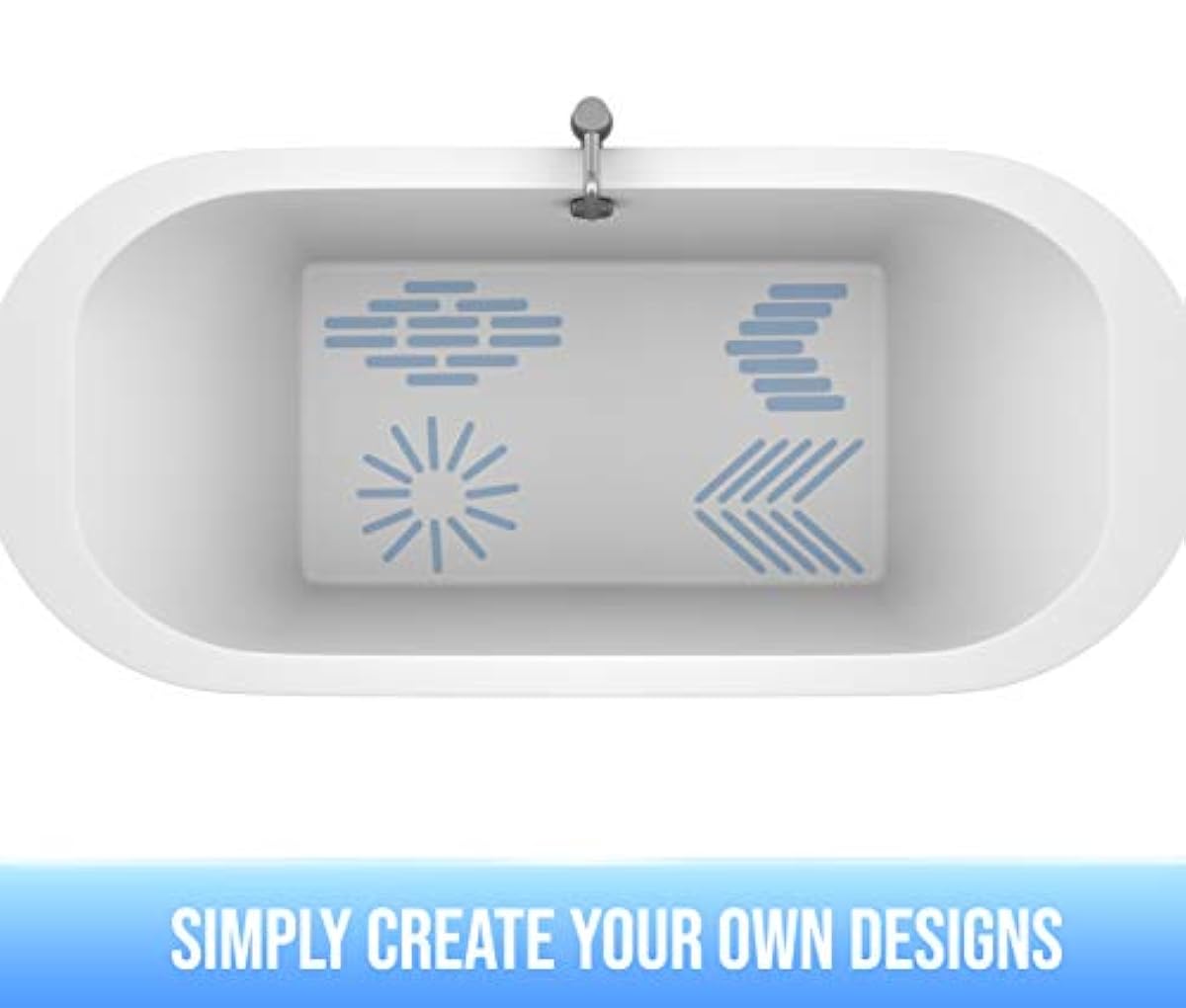 EdenProducts Clear Bathtub Stickers Non Slip For Shower And Tub