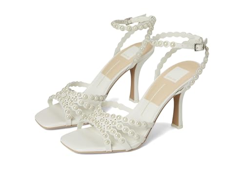 Dolce Vita Women's, Hellen Pearl White Leather, 8, Medium