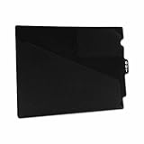 PDC Healthcare FC178BK Outguide, Center Tab, Letter Size, 2 Pockets, Vinyl, 12 7/8