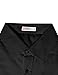 H2H Mens Slim Fit Button Down Shirt for All Seasons Black US S/Asia M (KMTSTS0132)
