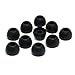 Medium Black color Silicone Replacement Ear Buds Tips 5 Pair for Audio-Technica Skullcandy Monster Sony Ultimate Ears Sharp Sennheiser Plantronics TDK Phillips Panasonic Denon Griffin JVC