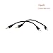 Riipoo 3.5mm AUX Audio Cable - 2-pack 15cm 1/8