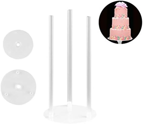 Qlychee Tiered Cake Construction Stand Dowel Rods for Wedding Birthday Party Random Color