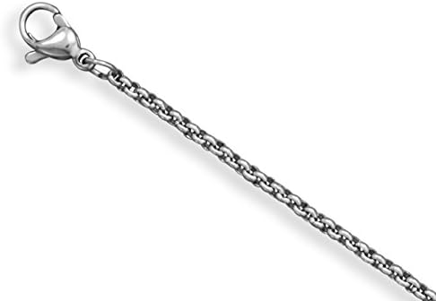 20 inch 316L Stainless Steel Rolo Chain Necklace (2mm)