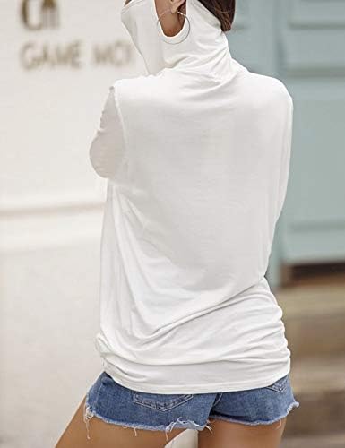 Hooever Womens Loose Fashion Ear Hanging Type Mask T-Shirt High Collar with Mask Blouse 2 Hooever Womens Loose Fashion Ear Hanging Type Mask T-Shirt High Collar with Mask Blouse