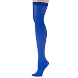 Isadora Paccini Women's Neon Solid Thigh High Stockings