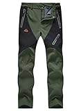 TBMPOY Women’s Outdoor Softshell Pants Waterproof Quick Dry Fleece Lined Hiking Cargo Pants