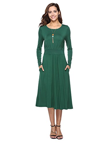 Flowy Flared Empire Waist Casual 