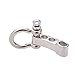 Nisorpa 10 PCS Adjustable D Shackles Buckles, High Strength Zinc Alloy U-Shaped Bow Shackles Alloy Paracord Buckles for Outdoor Rope Survival Bracelets
