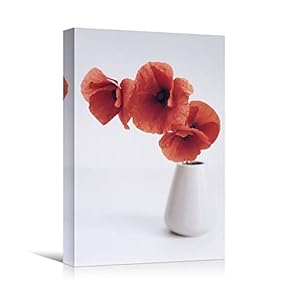 signwin Canvas Wall Art Red Arrangement Bouquet Expressive...