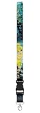 Tinker Bell Moody Wash Fairy Fairies Disney Cartoon Character Car Truck SUV ID Ticket and Key Chain Holder Clip On Lanyard