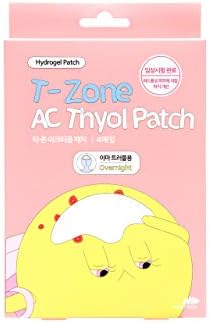 Wooshin Labottach Acne Pimple Patch - T-zone AC Thyol Patch for Forehead, 1 Box (4 Patches)