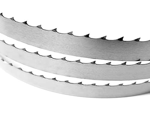 Cutlery Mania Meat Band Saw Blade 96 inch 3tpi X 5/8 X .022 4-Pack Cutlery Mania Imports 3160 mm Meat and Bone Cutting Butcher Band Saw Blade  for Machine Fast Cutting Food Restaurant Processed