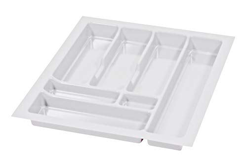 Alusfera Cutlery Organiser Tray For Drawers For Kitchen Drawers 50 White