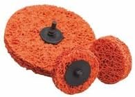 Surface Strip Non-Woven Discs, Ceramic Alumina, 4 in Dia., Extra Course Grit, Sold as 1 PK