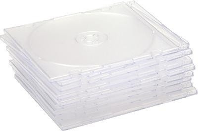 Compucessory CD Case Slimline Jewel for 1 Disk W125xD5xH124mm Clear Ref CCS907948 [Pack of 10]