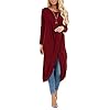 ZANZEA Dames Oversize Lange Mouw Jurken Onregelmatig Zoom Truijurk Casual Losse Lang Pullover Top