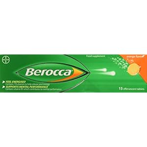 Berocca Orange Flavour effervescent 15 Tablets (2 Packs =30 Tablets)