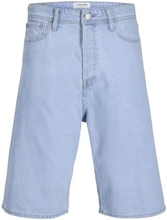 Pantaloncini da Uomo in Jeans Extra Baggy Fit, Blue Denim 1, M