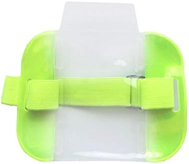 Holo Cute ID Badge Holder Retractable High Visibility Security Arm Band ID Badge Card (Yellow)