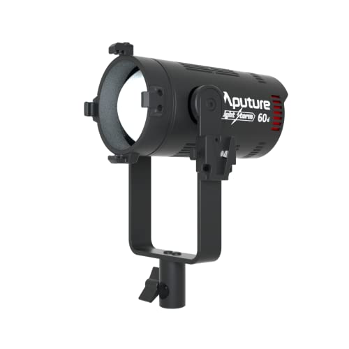 Aputure LS 60d Focusing LED Video Light,Aputure Light Storm 60D 60W Daylight-Balanced Adjustable Photography Lighting CRI 95+ TLCI 95+ 50000lux @1m Support App Control Built-in 8 Lighting FX IP54