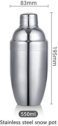 LKNJLL Barkeeper Kit mit Espresso Bambus Stehen Cocktail Shaker-Set mit Bar-Tools Edelstahl Boston Shaker Barkeeper Kit… – Bild 3