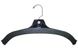 Only Hangers® Foam Hanger Covers - Charcoal - Pack of (100)