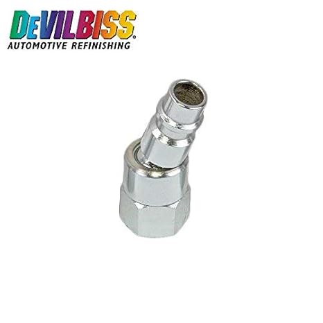 DEVILBISS Druckluft Stecknippel mit 1/4' Drehgelenk IG Uni-Schwenk-Fitting Drehbarer