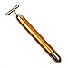 Beauty Bar T Jade Head - Fire Eyes-DIY Energy 24K Gold Pulse Face Wrinkles Massager Facial Body Skin Care Vibrating Massage Tools Birthday Gift (Gold)