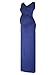 Womens Sleeveless Side Ruched Split Bodycon Maternity Maxi Dress Slim Round Neck Casual Pregnancy Tank Dress Navy Blue