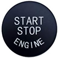 YUSHHO56T Switch Button Cover Car Interior Parts Cover Car Engine Ignition Start Stop Switch Button Ring Trim Replace Cover for BMW - Black