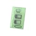 Sim Card Adapter Kit Includes Nano Micro Sim Adapter, Needle, Plastic Storage Sleeve, Double Sticker (Green-Gold)