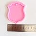 Shiny Police Badge Blank Silicone Keychain molds Epoxy Resin Molds DIY Silicone Key Ring Mold Pendant Mold