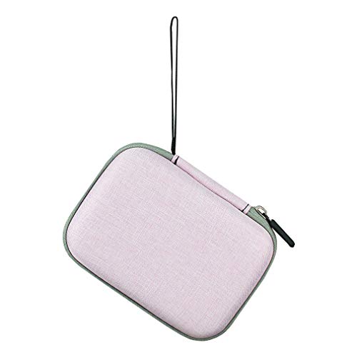 Portable External Hard Drive Carrying Case, Waterproof Hard EVA Shockproof Travel Case for 2.5-Inch Portable External Hard Disk Drive,Pink - Thumbnail 3