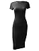 ALL FOR YOU Women's Slim Fit Sandwich Dress Made in USA