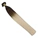 Sunny Hair U Tip Hair Extensions Human Hair Keratin Pre Bonded U Tip Remy Human Hair #4 Dark Brown Ombre to #613 Bleach Blonde Hot Fusion Hair Extensions 50g 1g/s 18inch